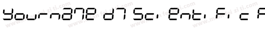 Yourname D7 Scientific Full字体转换